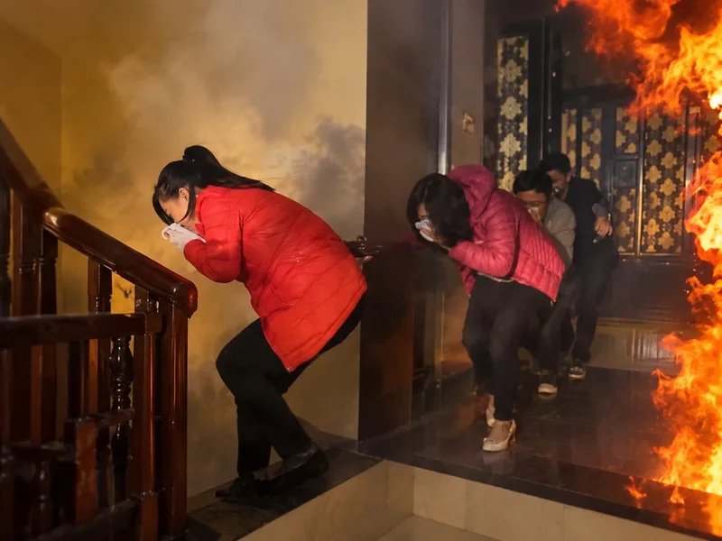 Mơ thấy bản thân chạy thoát khỏi đám cháy thể hiện áp lực.