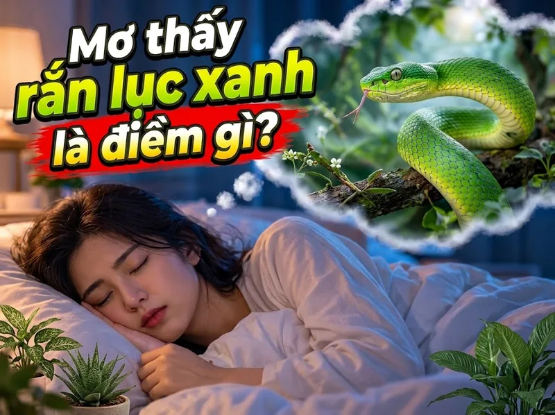 Mơ thấy rắn lục xanh: Giải mã điềm báo, giải nghĩa chi tiết